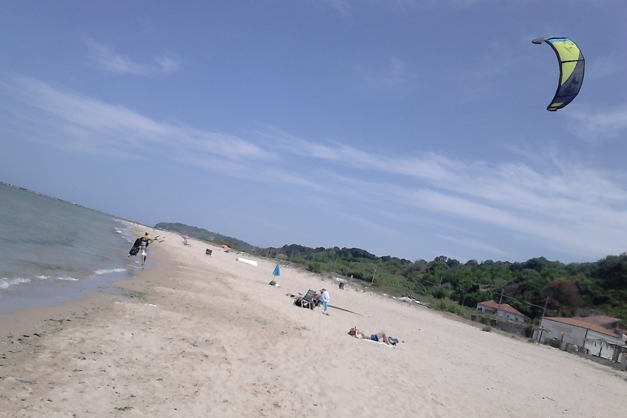 La spiaggia della stazione di Tollo - Spot ufficiale di kitesurf
